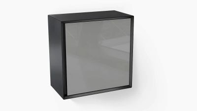 Лот: 23748511. Фото: 1. Шкаф навесной Glass, цвет Черный... Шкафы, шкафы-купе