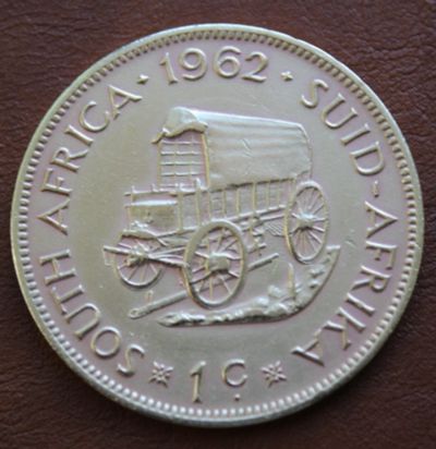 Лот: 11593679. Фото: 1. ЮАР 1 цент . 1962 г . Африка