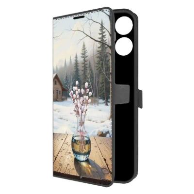 Лот: 25383051. Фото: 1. Чехол Krutoff Eco Book "Верба... Чехлы, бамперы