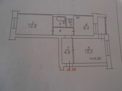 Лот: 21059694. Фото: 1. 2-х комнатная квартира. Квартиры, студии