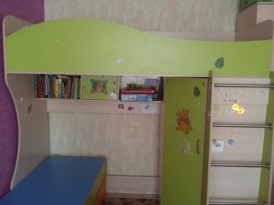 Лот: 12148884. Фото: 1. Кровать чердак, двух ярусная кровать... Детские кровати и кроватки