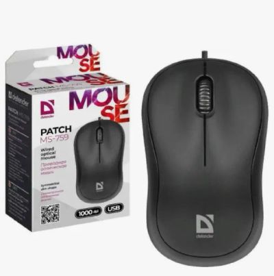 Лот: 21337504. Фото: 1. Мышь проводная Defender Patch... Клавиатуры и мыши