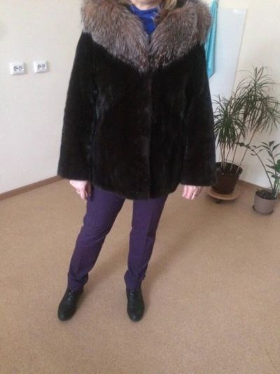 Лот: 8925642. Фото: 1. Норковая шуба (авто леди). Верхняя одежда