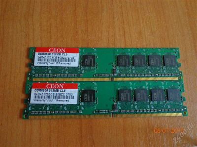 Лот: 2956914. Фото: 1. 2-е планки DDR2-6400 512Mb 800Mhz... Оперативная память