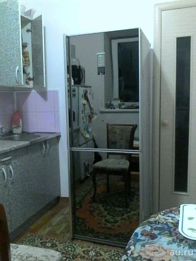 Лот: 9807292. Фото: 1. Зеркальный холодильник LG. Холодильники, морозильные камеры