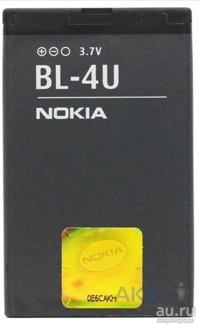 Лот: 6270932. Фото: 1. АКБ Nokia BL-4U ARTE 8800A / 8800SA... Аккумуляторы