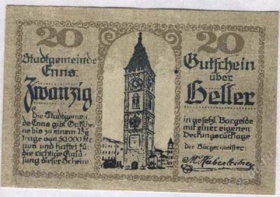 Лот: 1419980. Фото: 1. Австрия. Нотгельд. 10 геллер 1920г... Германия и Австрия
