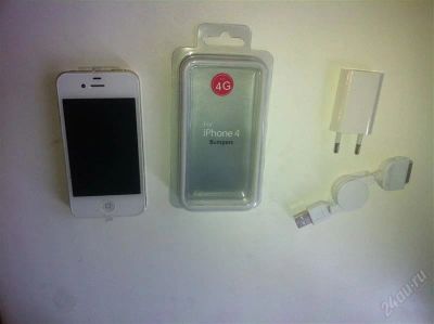 Лот: 1937444. Фото: 1. iphone 4 16gb белый, sim free... Смартфоны