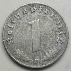 Лот: 359850. Фото: 1. Германия. 3-й Рейх. 1 рейх пфенниг... Германия и Австрия
