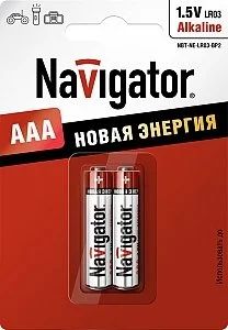 Лот: 13038807. Фото: 1. Батарейка Navigator 94750 LR03... Батарейки, аккумуляторы, элементы питания