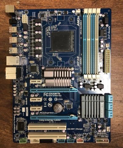 Лот: 13448300. Фото: 1. Материнская плата Gigabyte GA-970A-D3. Материнские платы