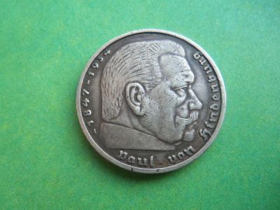 Лот: 2929797. Фото: 1. 5 марок 1936 г. А,серебро,фашистская... Германия и Австрия
