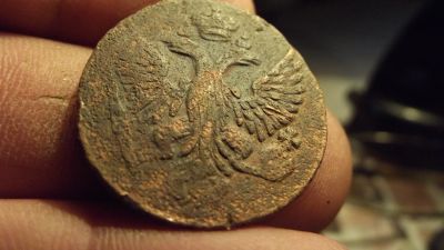 Лот: 11540111. Фото: 1. Очень хорошая денга 1753 года... Россия до 1917 года