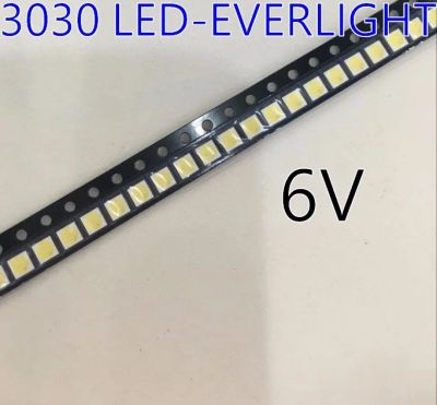 Лот: 16316540. Фото: 1. Светодиод Led 3030 6v белый холодный... Запчасти для телевизоров, видеотехники, аудиотехники