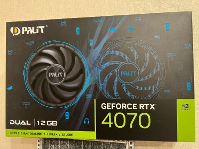 Лот: 20337048. Фото: 1. Видеокарта palit rtx 4070 гарантия... Видеокарты