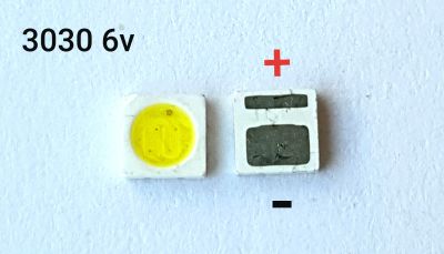 Лот: 17354056. Фото: 1. Светодиод Led smd 3030 6v 2w 150-187LM... Запчасти для телевизоров, видеотехники, аудиотехники