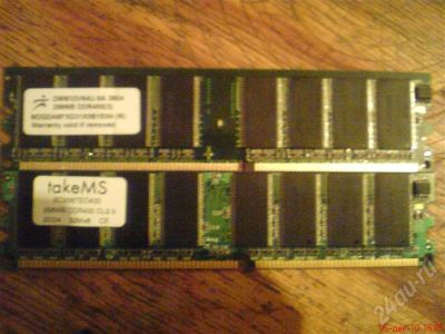 Лот: 657663. Фото: 1. 2 планки по 256mb ddr. Оперативная память