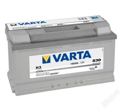 Лот: 2383198. Фото: 1. Аккумулятор Varta 100 A/ч. только... Аккумуляторы