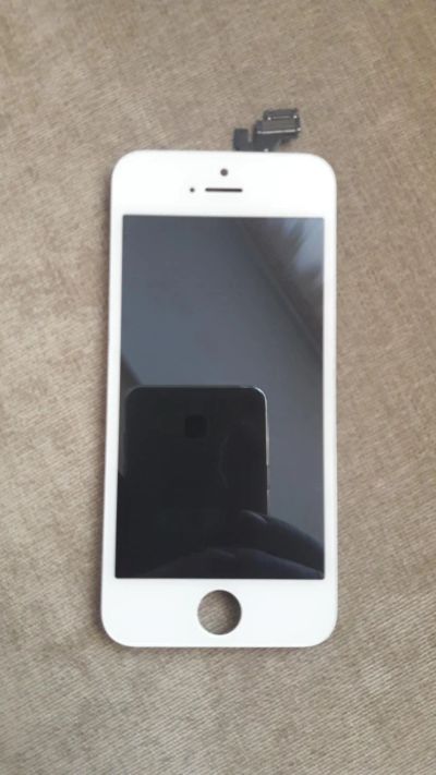 Лот: 8878008. Фото: 1. Дисплей iPhone 5 Белый. Дисплеи, дисплейные модули, тачскрины