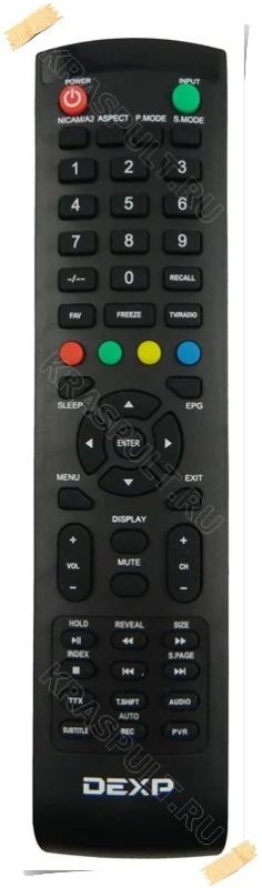 Лот: 11187300. Фото: 1. Пульт для телевизора Dexp F40B7100K... Пульты ДУ