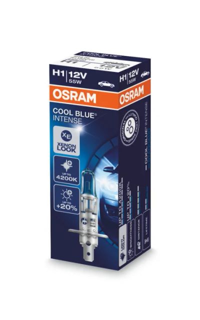 Лот: 11304732. Фото: 1. Osram H1 Cool Blue Intense 64150CBI. Оптика и освещение
