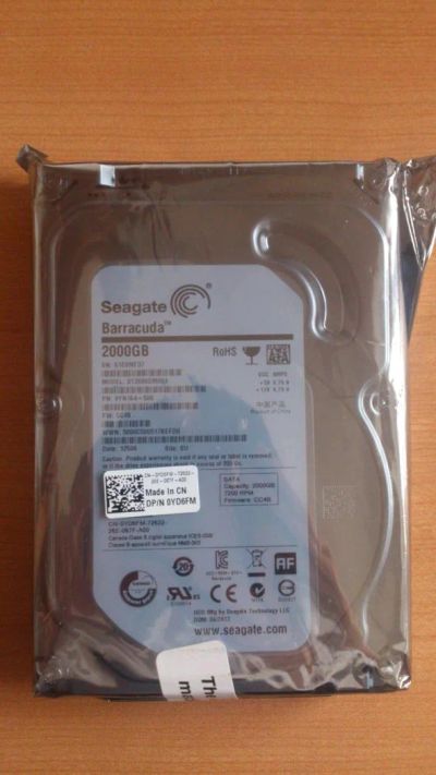Лот: 4735136. Фото: 1. Жесткий диск Seagate 2000 ГБ Barracuda... Жёсткие диски (HDD)