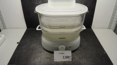 Лот: 19106208. Фото: 1. Пароварка Philips HD9124 три уровня. Кухонная