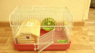 Лот: 3412735. Фото: 1. Клетка для хомячка 2. Домики, переноски, клетки, когтеточки