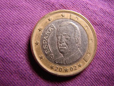 Лот: 12490663. Фото: 1. 1 евро 2002, Испания, король Хуан... Европа