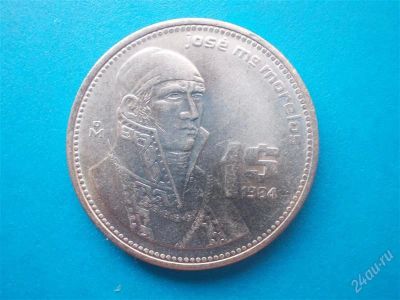 Лот: 2639337. Фото: 1. Мексика 1 мексиканский доллар... Остальные страны