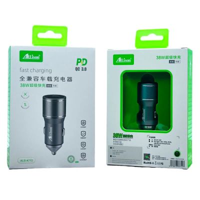Лот: 22143227. Фото: 1. АЗУ ALLISON ALS-N712 USB-A+USB-C... Зарядные устройства, блоки питания, адаптеры сетевые для смартфонов