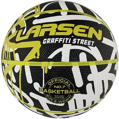 Лот: 22367196. Фото: 1. Мяч баскетбольный Larsen RB7 Graffiti... Мячи, ракетки, шайбы, клюшки