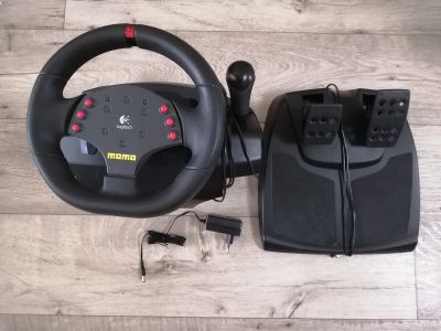 Лот: 18156838. Фото: 1. Руль Logitech momo racing. Рули, джойстики
