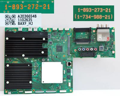 Лот: 6111583. Фото: 1. Майн 1-893-272-21 тв.Сони KD-65X8505B. Печатные платы