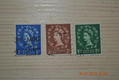 Лот: 5884731. Фото: 1. Марки Великобритании 1950-х годов... Марки