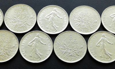 Лот: 10814705. Фото: 1. Франция ( 5fr ) 12 монет - одним... Наборы монет