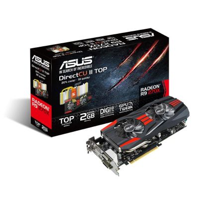 Лот: 4051651. Фото: 1. Asus Radeon R9 270X 2Gb DDR5 256bit... Видеокарты