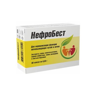 Лот: 23987998. Фото: 1. НефроБест капс. 0,36г №60 БАД. Народная медицина, БАДы