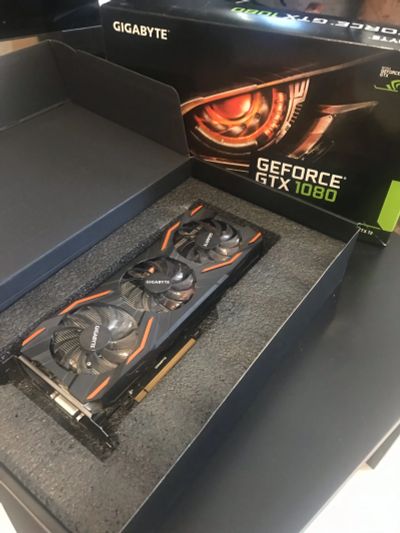 Лот: 20045344. Фото: 1. Видеокарта Gigabyte gtx 1080. Видеокарты