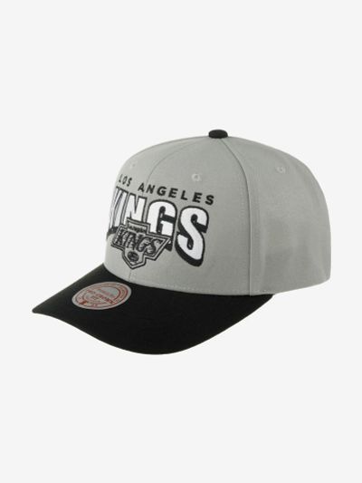 Лот: 25544325. Фото: 1. Бейсболка MITCHELL NESS HHSS6643-LAKYYPPPGREY... Другое (спортивная одежда)