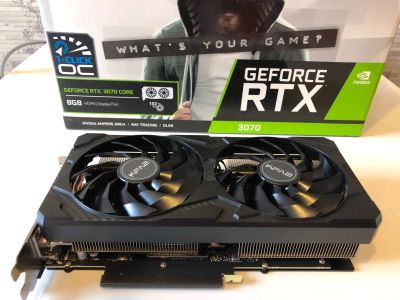 Лот: 17399393. Фото: 1. Видеокарта GeForce RTX 3070 KFA2. Видеокарты