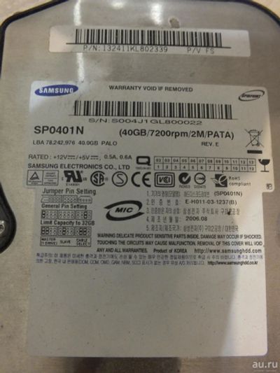 Лот: 8839923. Фото: 1. Жесткий диск sp0401n. Жёсткие диски (HDD)