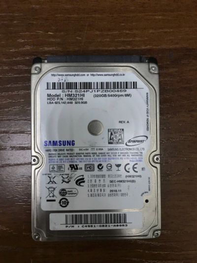 Лот: 11141462. Фото: 1. 2.5 дюйма 320GB Samsung HM321HI... Жёсткие диски