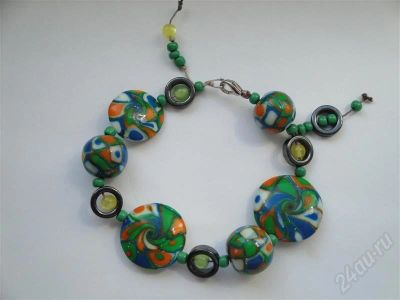 Лот: 366940. Фото: 1. Изделия из полимерной глины,браслет... Браслеты