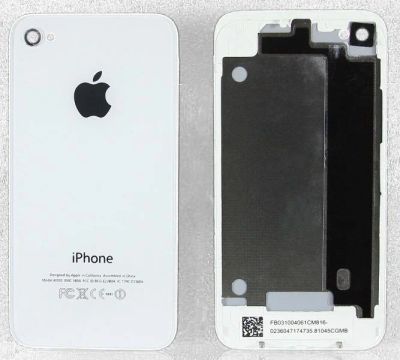 Лот: 12147717. Фото: 1. Задняя крышка iPhone 4 белый. Корпуса, клавиатуры, кнопки