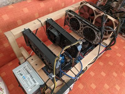 Лот: 14387474. Фото: 1. Майнинг ферма 2gtx1060/1gtx1070ti. Майнинг фермы, товары для майнинга