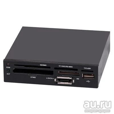 Лот: 13635035. Фото: 1. 3,5" card reader all in 1 cr-408. Картридеры