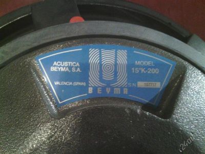 Лот: 2715765. Фото: 1. Beyma 15"K200, 2 штуки, перекосило... Эстрадная акустика и усилители