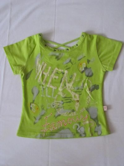 Лот: 8043013. Фото: 1. кофточка-футболка зеленая на девочку... Рубашки, блузки, водолазки