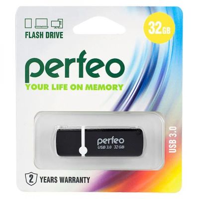 Лот: 15544659. Фото: 1. USB 32Gb PERFEO черный. USB-флеш карты